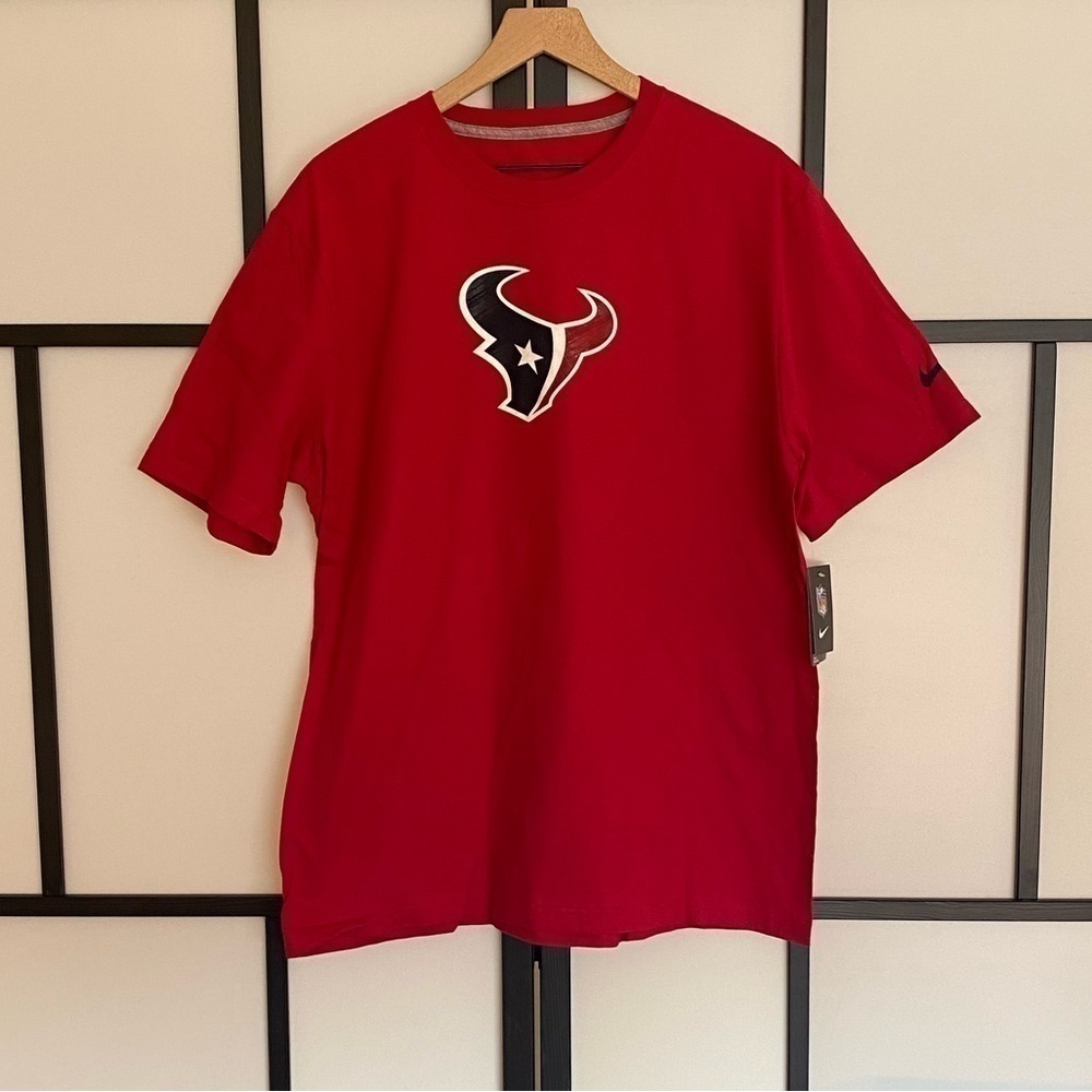 NIKE Houston Texans NFL‎ short sleeve red shirt. Size XL. NWT